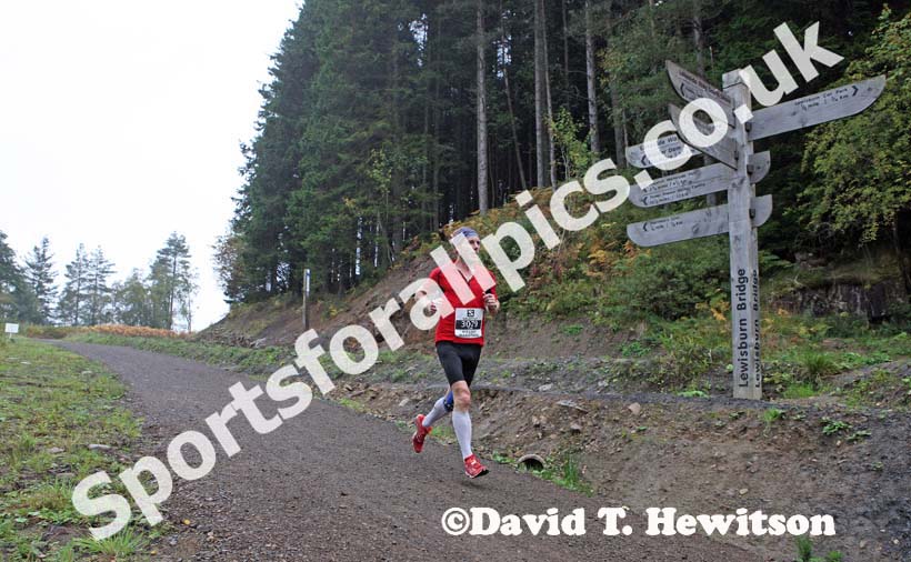 Ceri Rees on his way to winning the Kielder Marathon for the second year.